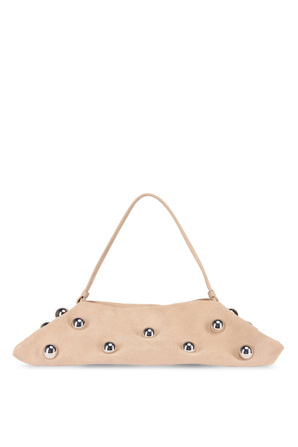 Altuzarra Origami Cappuccino & Silver Beaded Shoulder Bag - view 1
