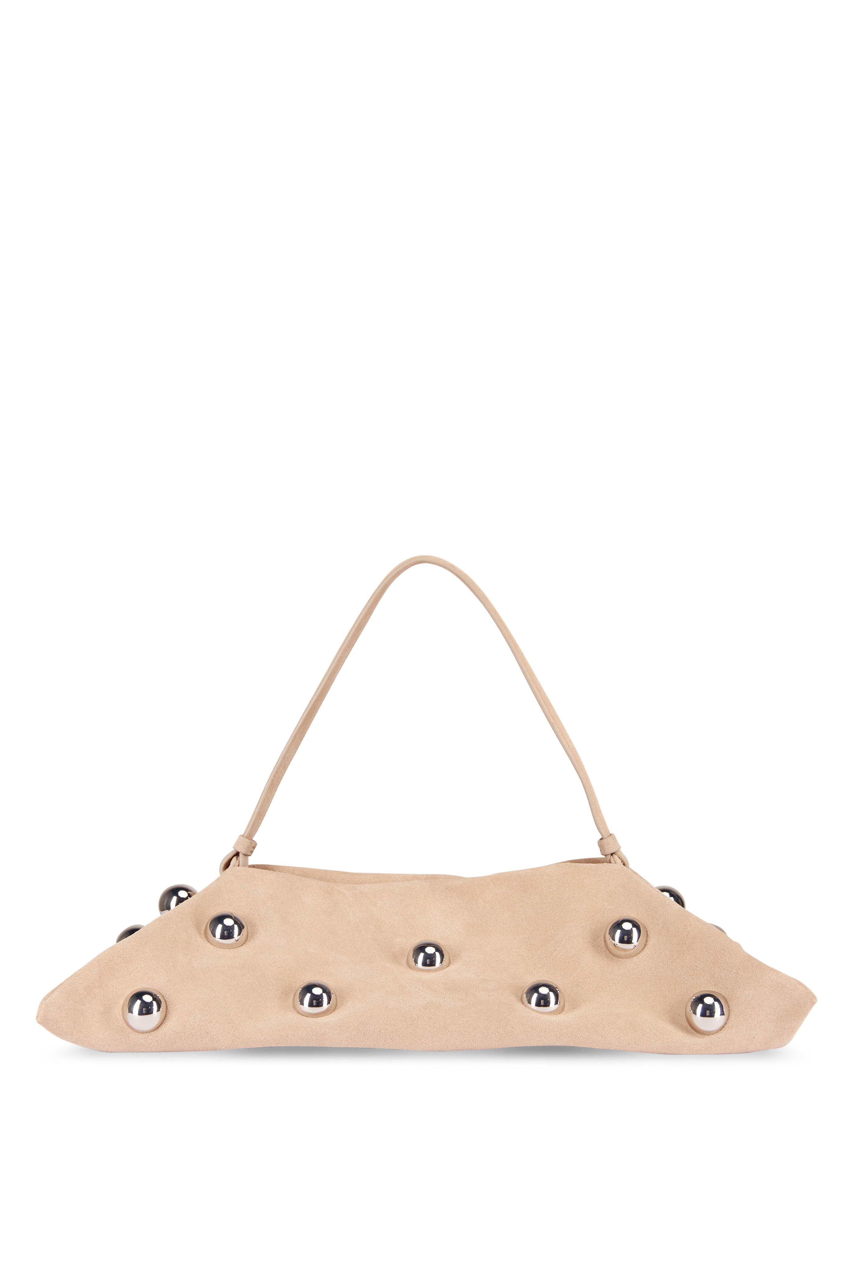 Altuzarra - Origami Cappuccino & Silver Beaded Shoulder Bag - view 1