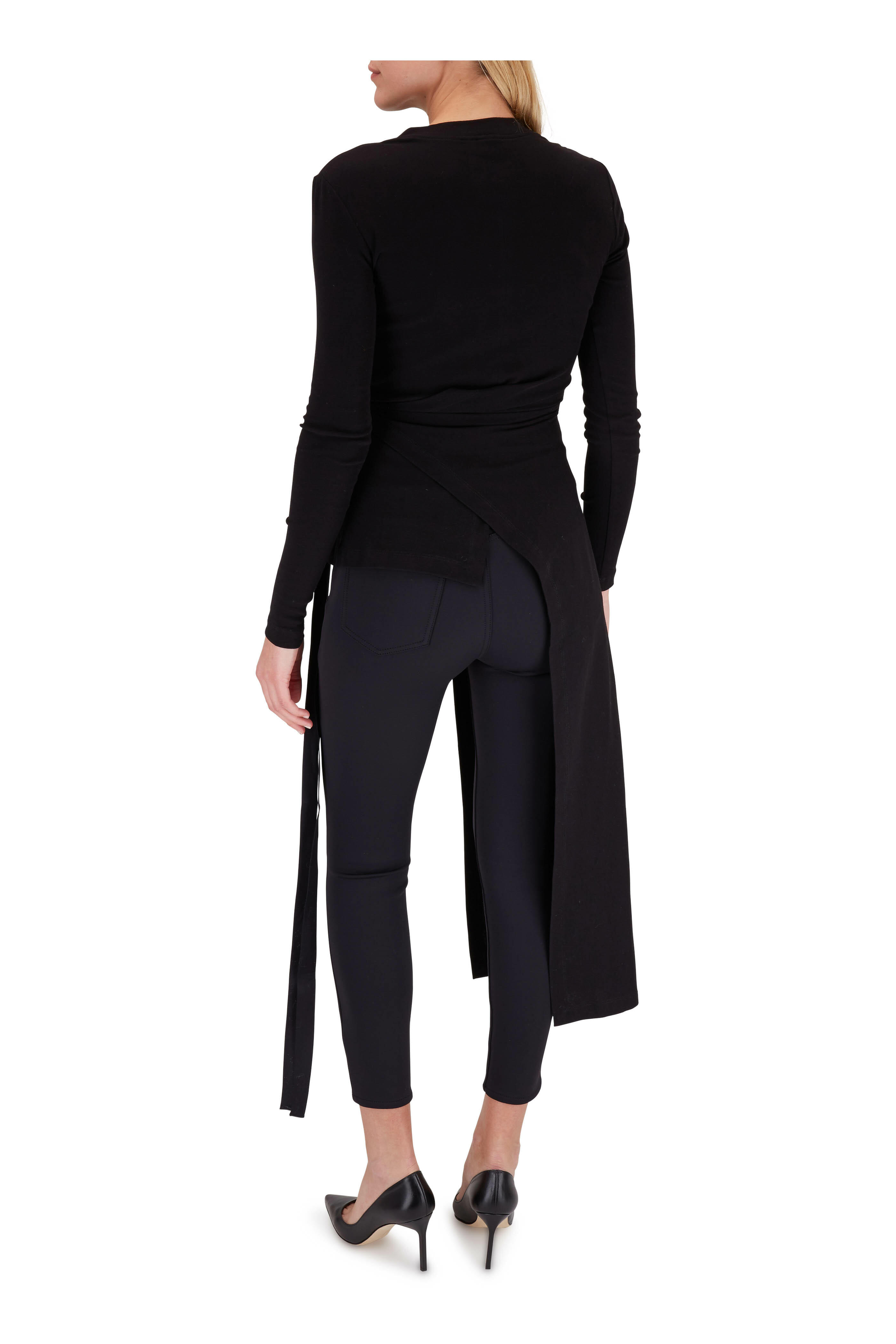 J Brand - Alana Black Scuba High-Rise Skinny Pant