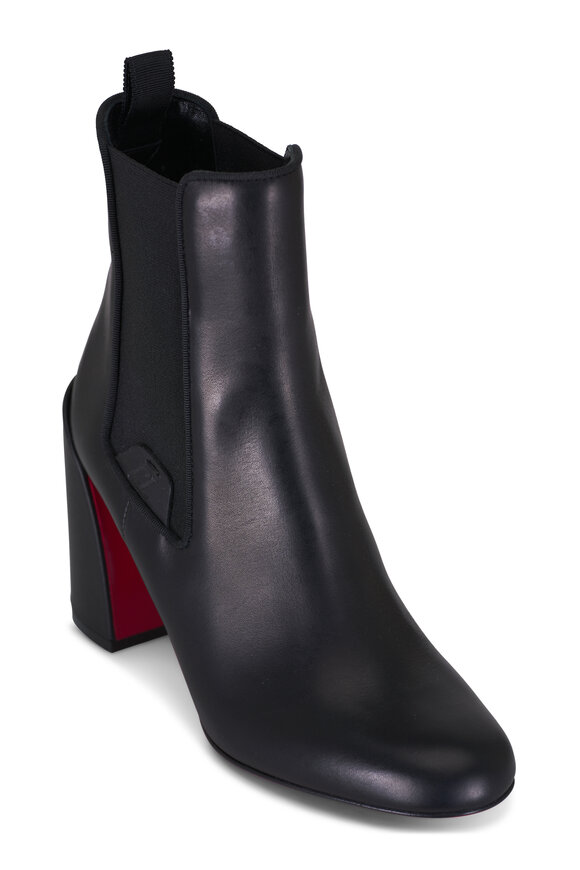 Christian Louboutin - Turelastic Black Leather Boot, 85mm 