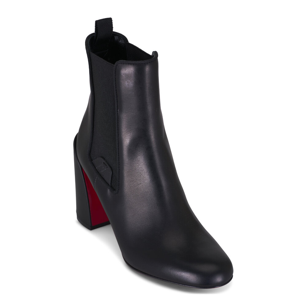 Louboutin ルブタン Boots 36 23cm Black R214 Turelastic - 55 mm Low boots - Calf leather - Black - Women