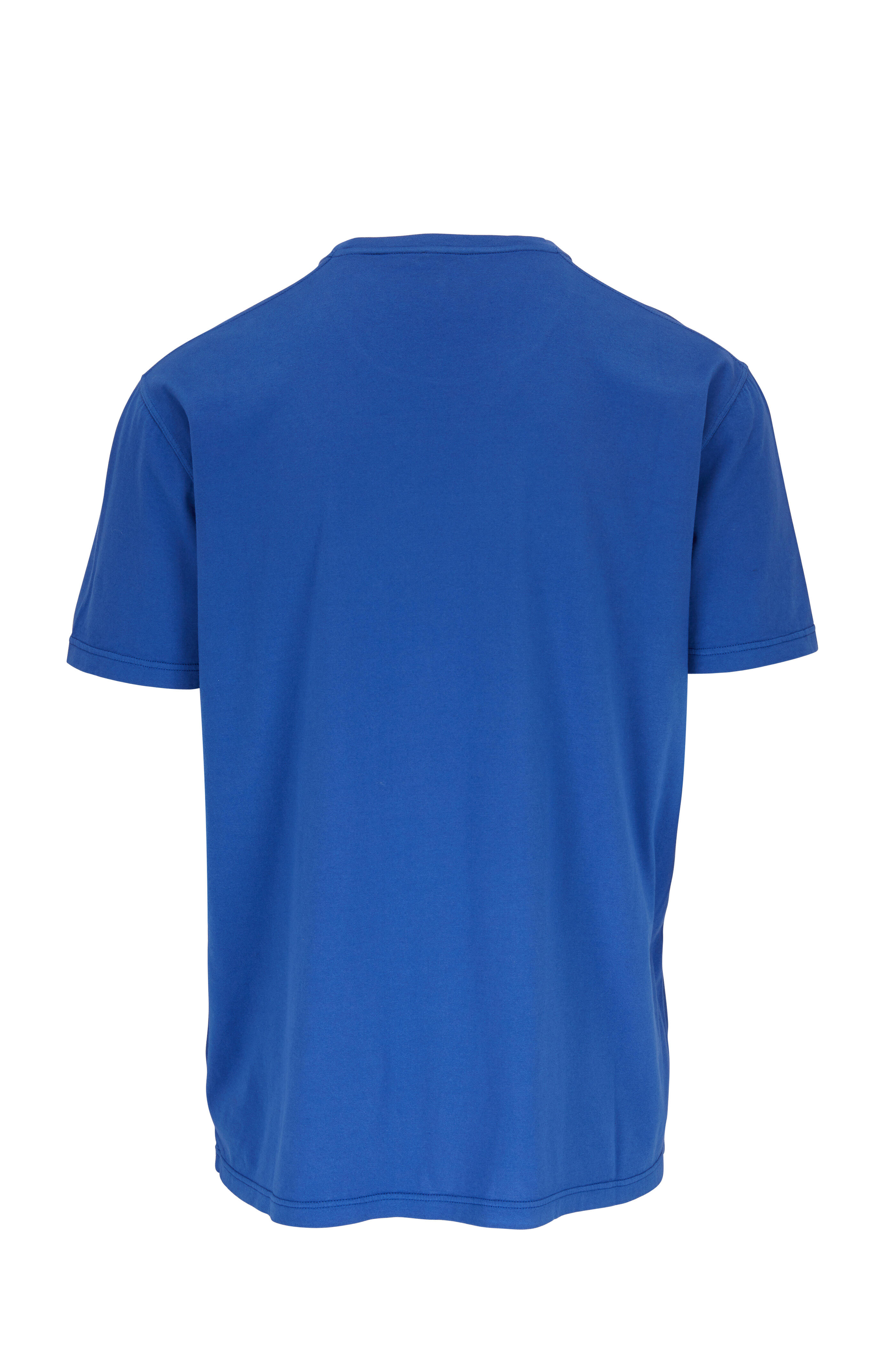 Kiton - Royal Blue Short Sleeve T-Shirt | Mitchell Stores