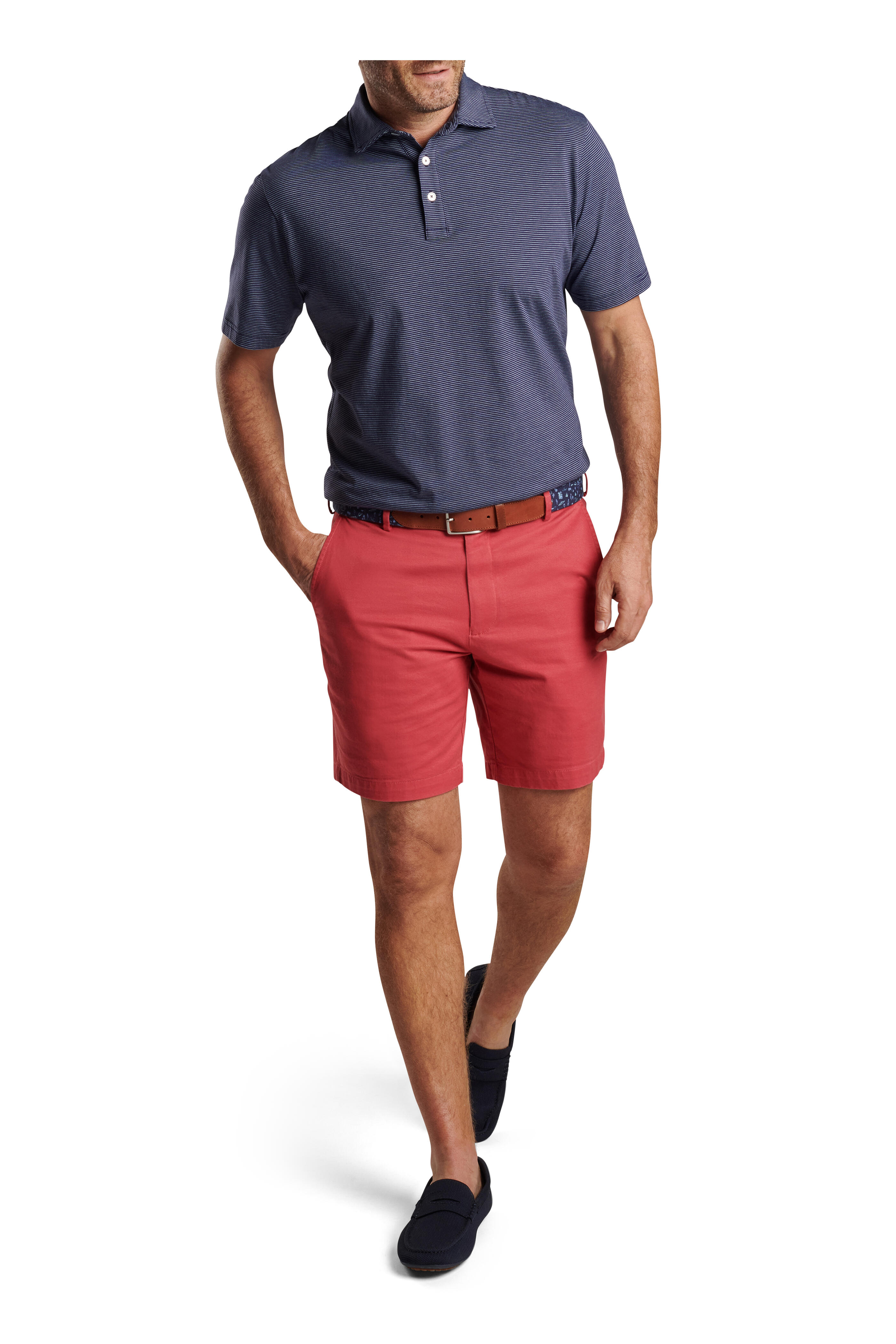 Peter Millar - Pilot Cape Red Twill Shorts | Mitchell Stores