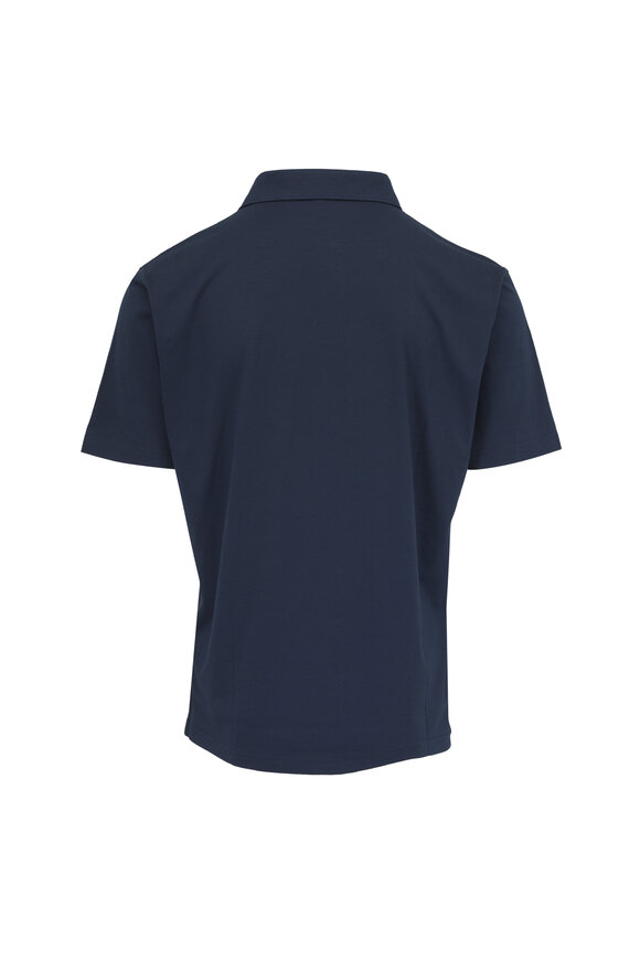 Peter Millar Excursionist Flex Navy Blue Short Sleeve Polo - view 3