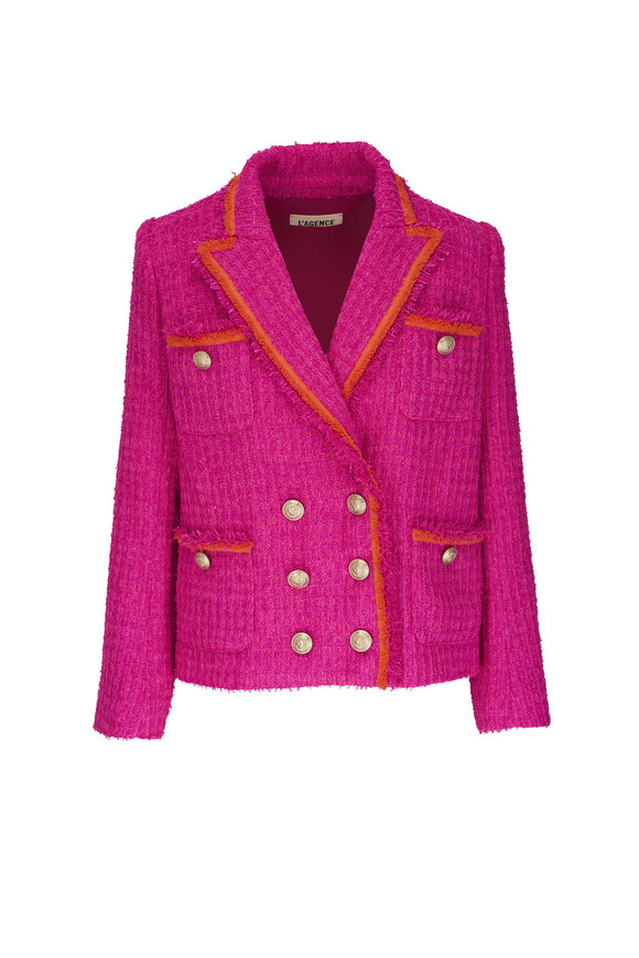 Generation Love - Veronica Tweed Jacket - Pink/ Light Blue