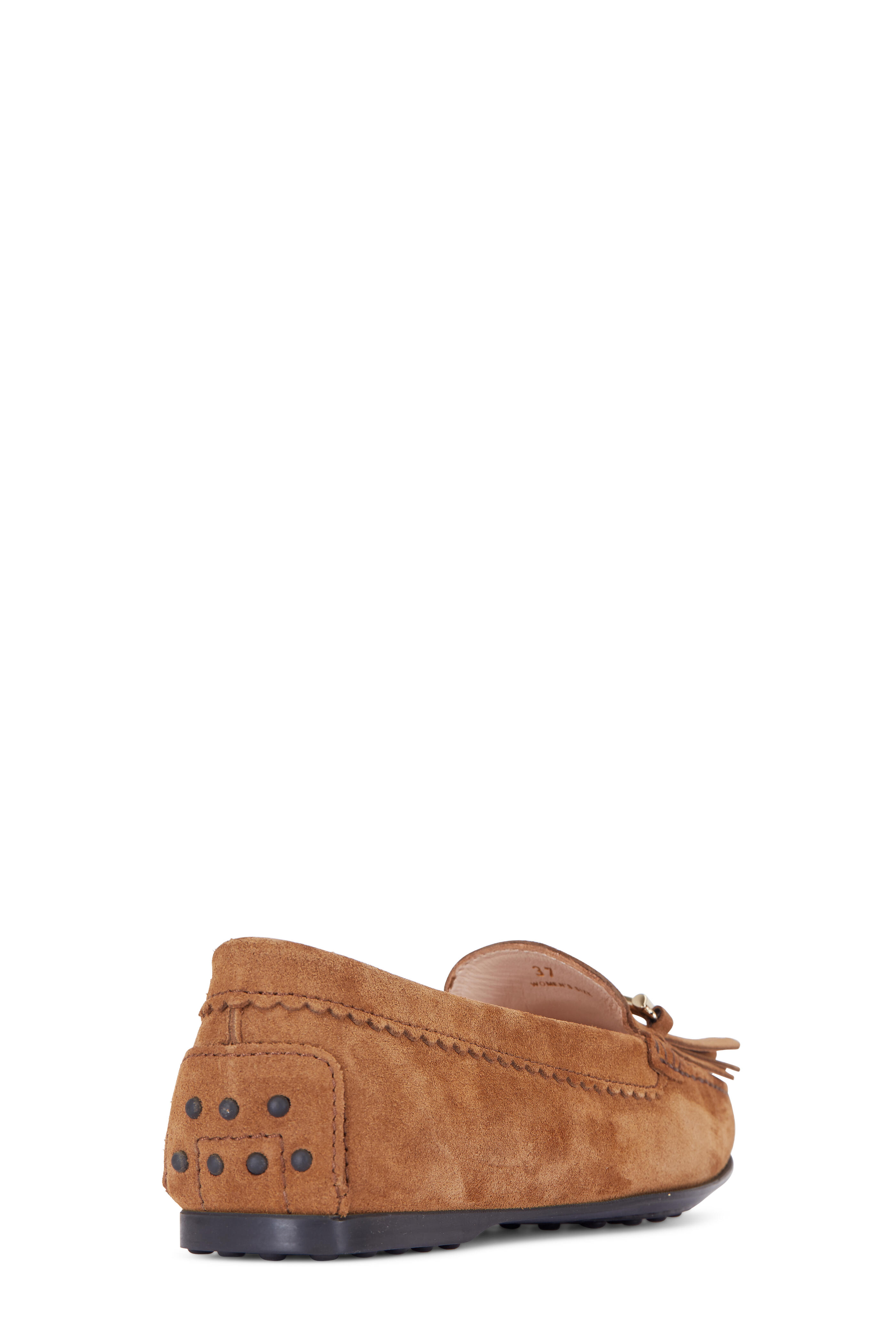 Tod's - Double T Brown Suede Fringe Loafer