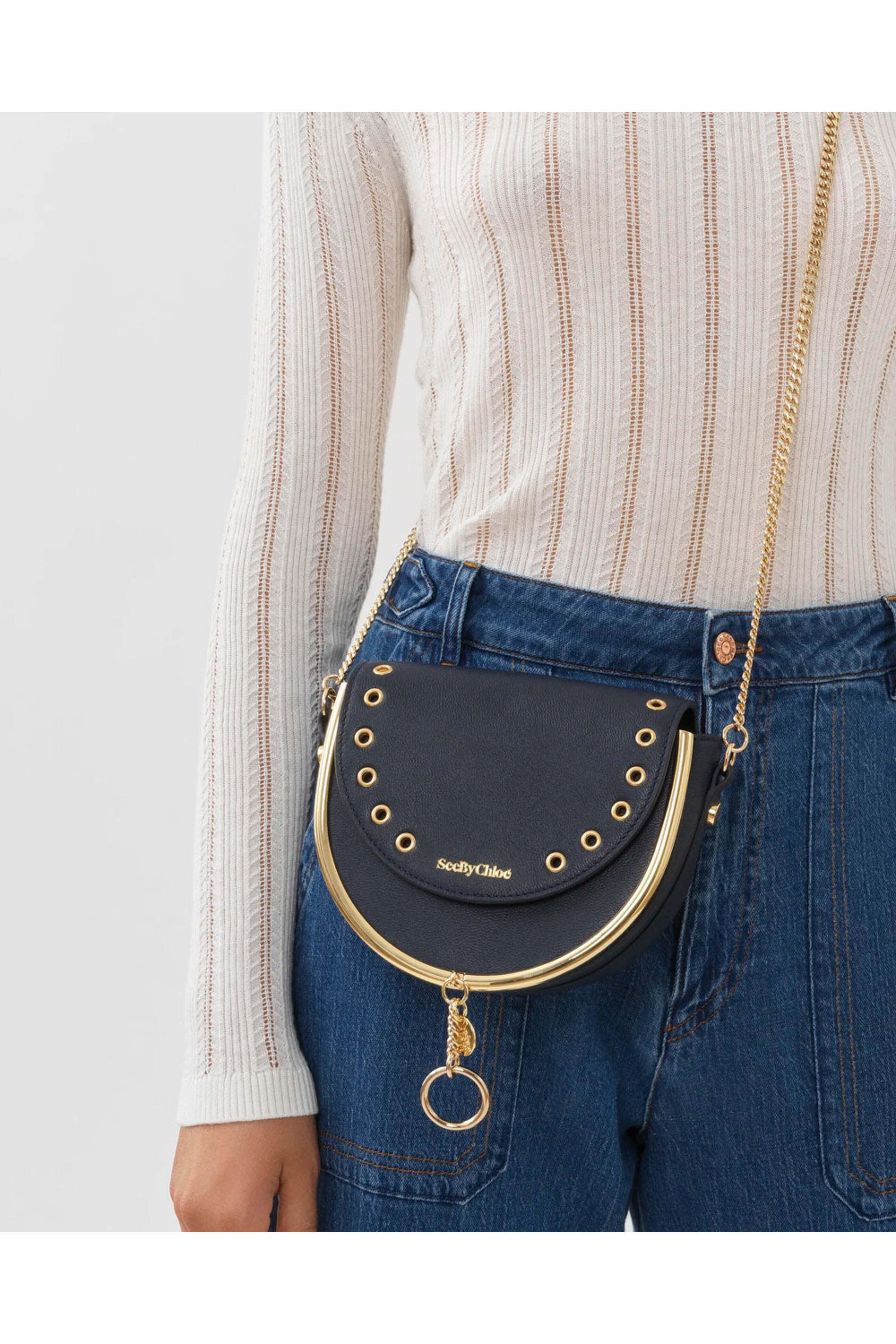 See by Chloé - Mara Evening Bag in Graphite Blue