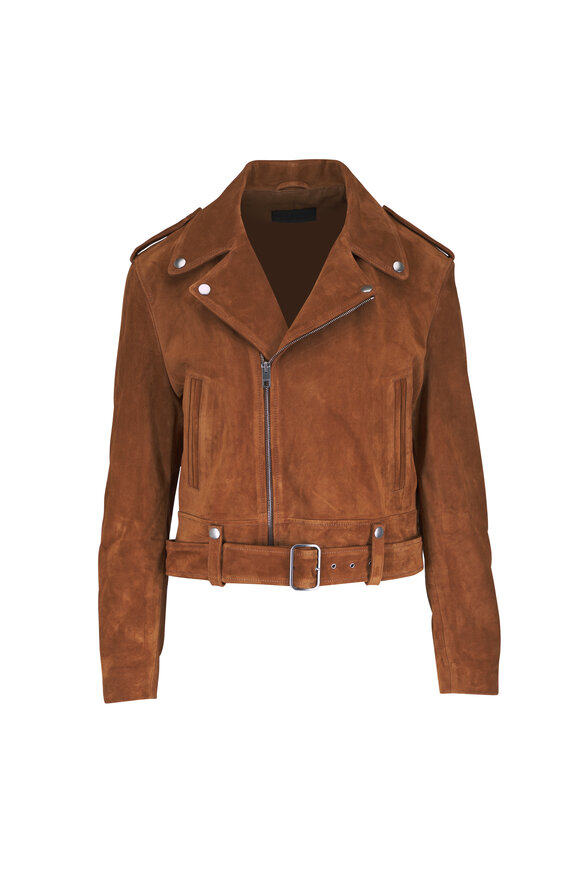 Nili Lotan Evel Martora Suede Biker Jacket