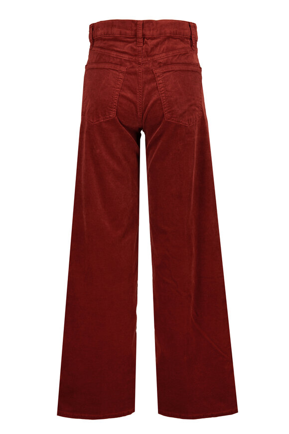 Frame Corduroy Wine Le Slim Palazzo Pant - view 2