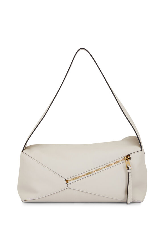 Loewe - Puzzle Soft White Leather Hobo Bag