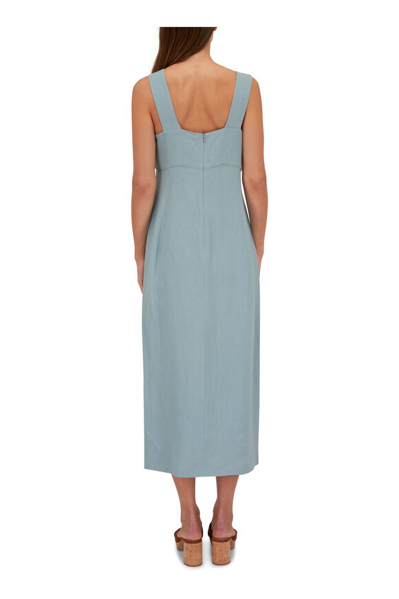 Antonelli - Nizza French Blue Stretch Linen Dress