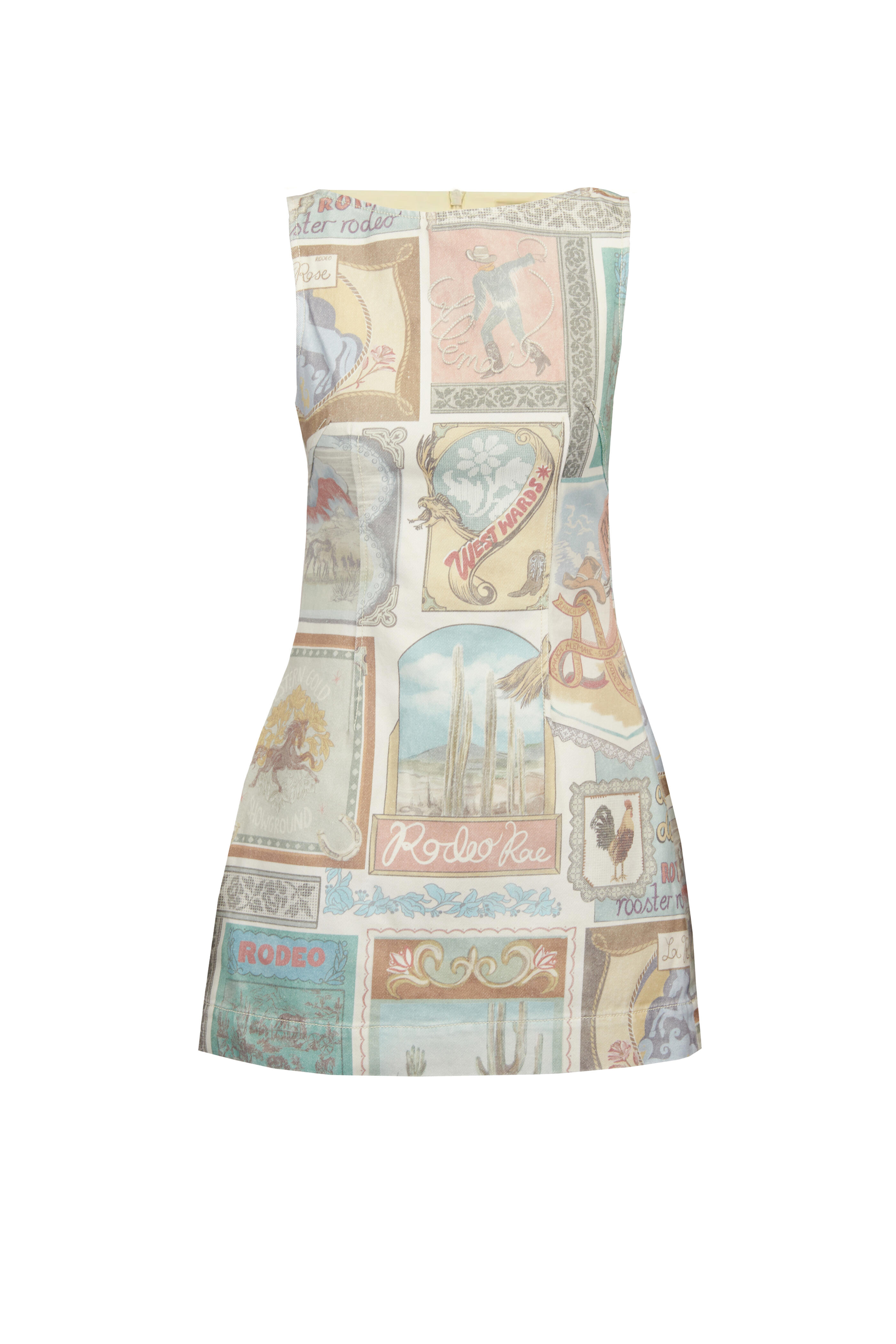 Alémais - Andie Faded Denim Mini Dress - view 1