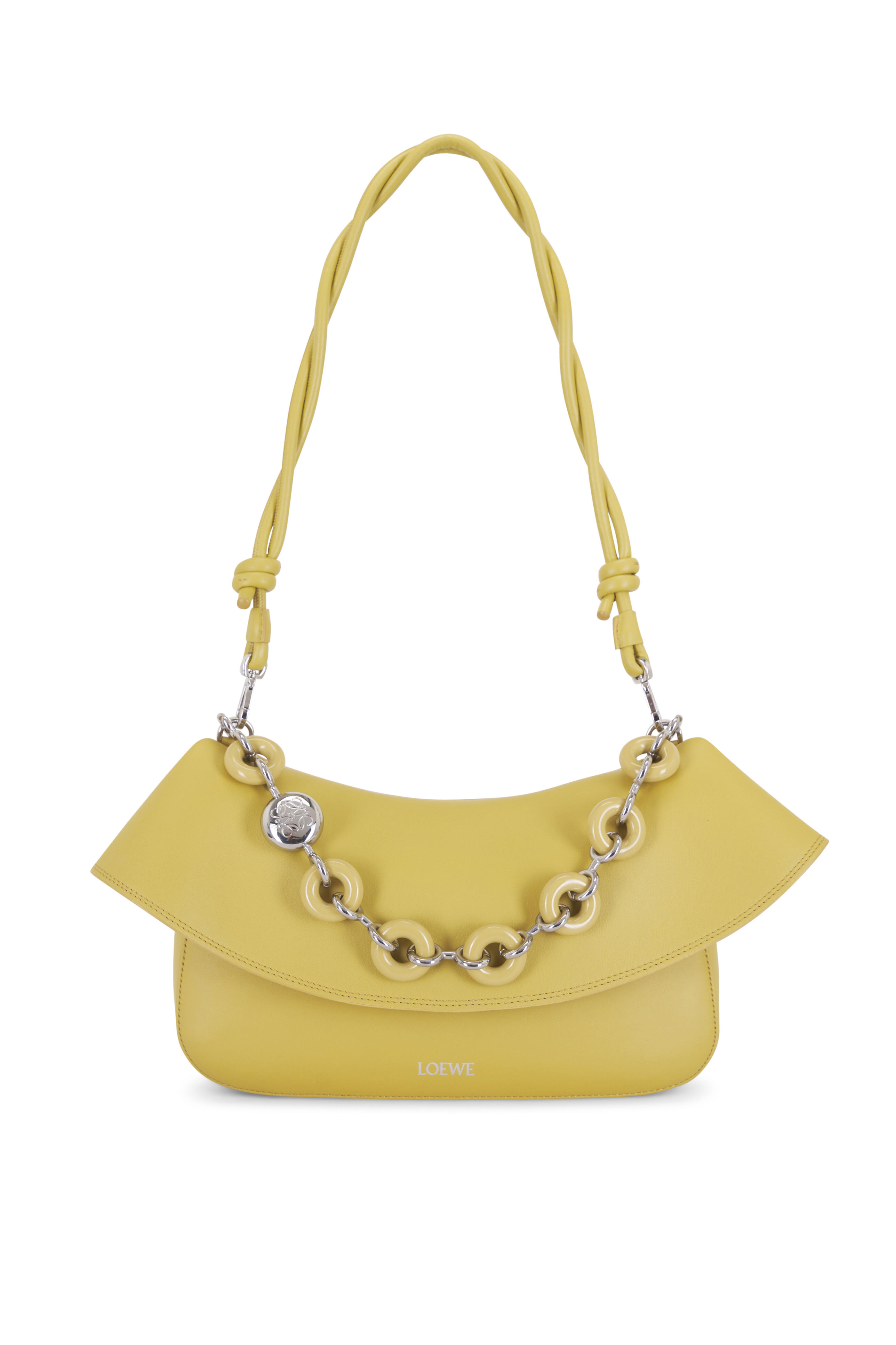 Loewe - Ola Ginger Medium Fold Over Chain Bag | Mitchell Stores