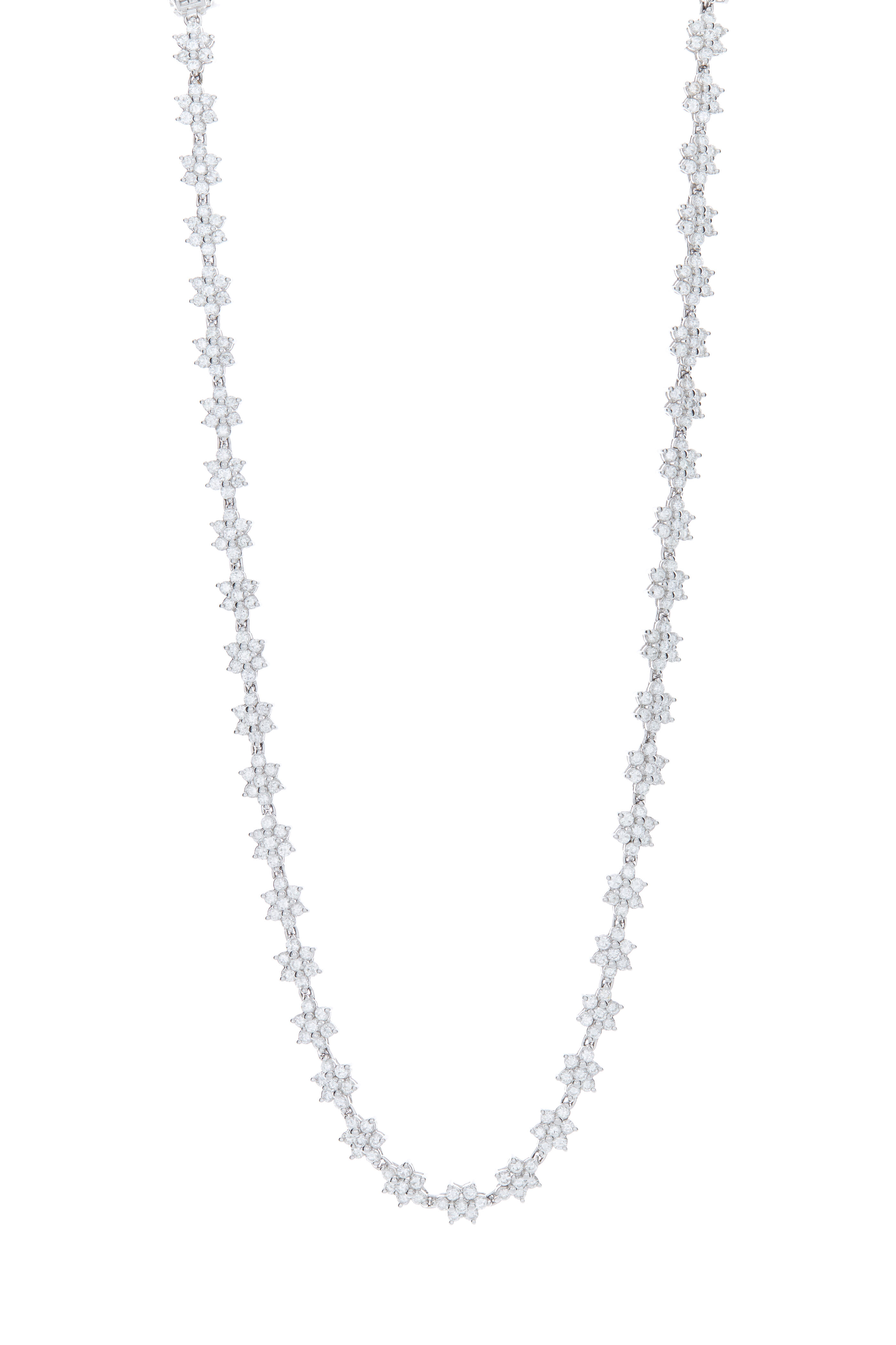 Diamond, Platinum Necklace, Fred Leighton.  Estate Jewelry