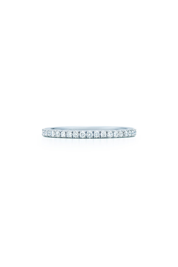 Kwiat - 18K White Gold Diamond Stack Wedding Ring