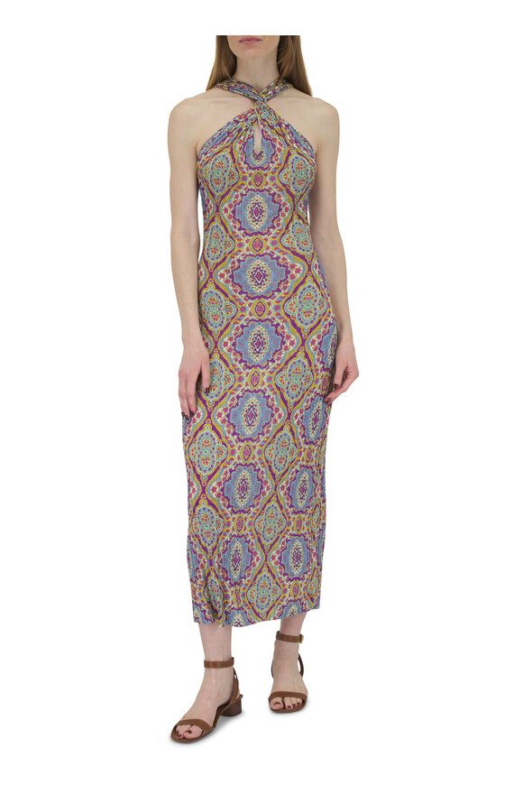 Etro - Multicolor Multi-Wear Neckline Knit Dress 