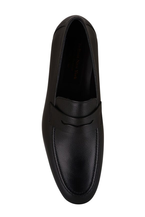To Boot New York - Ravello Black Leather Penny Loafer