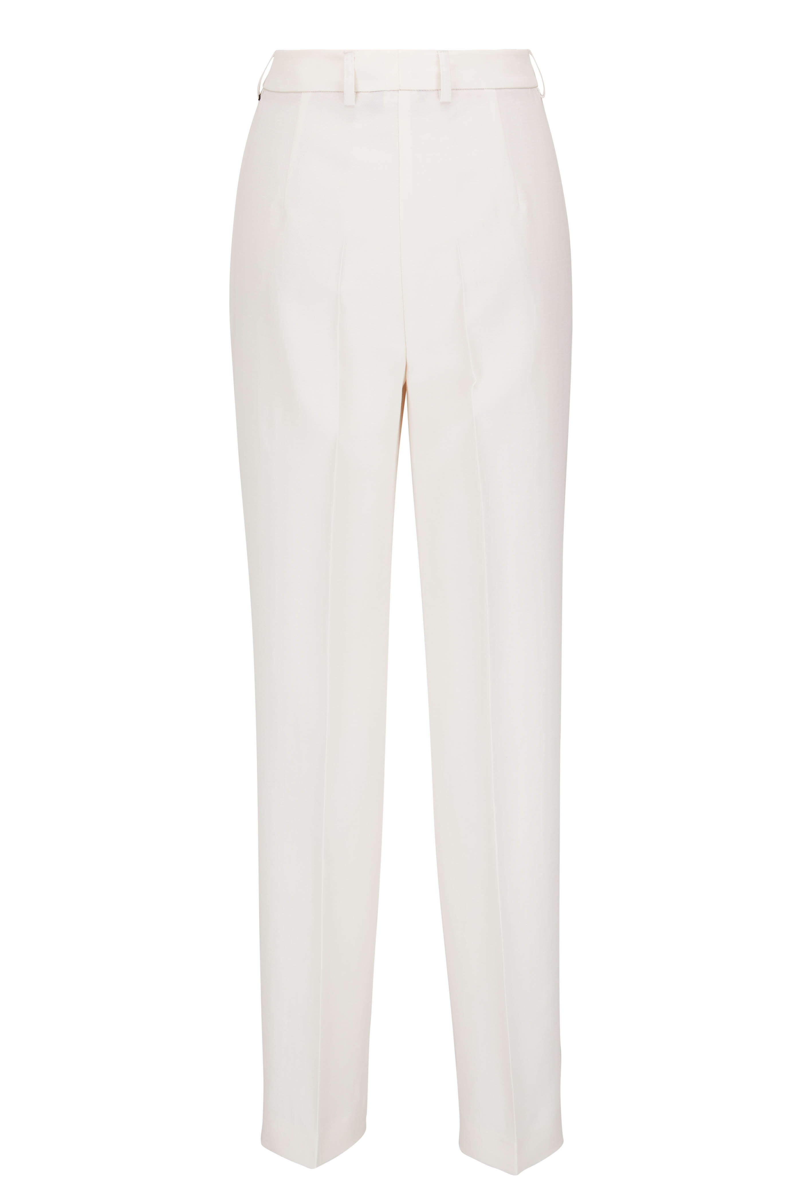 Akris - Fidelia Ecru Linen Conical Pant | Mitchell Stores