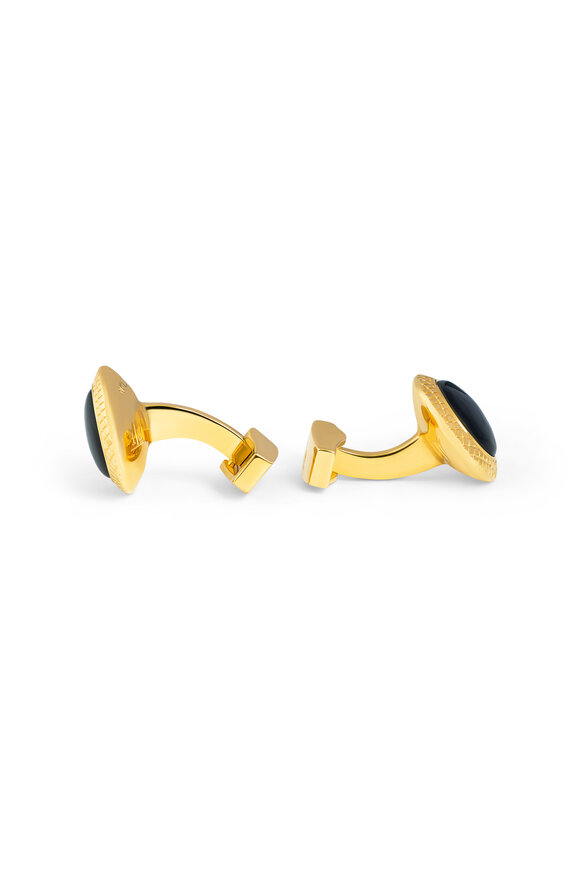 Tateossian - Black Onyx Bullseye Cufflinks