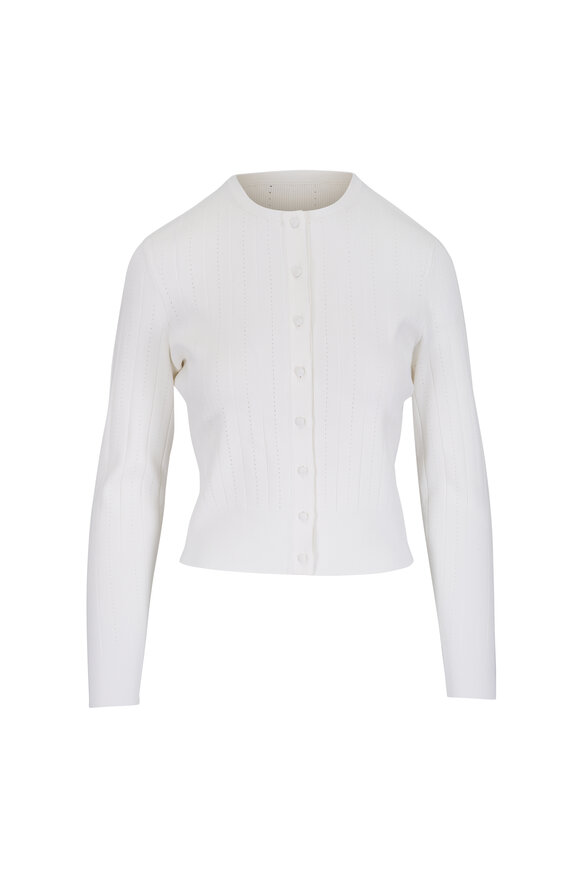 DOLCE&GABBANA ニット Dolce & Gabbana - Grey Knit Lace Sweater | Mitchell Stores