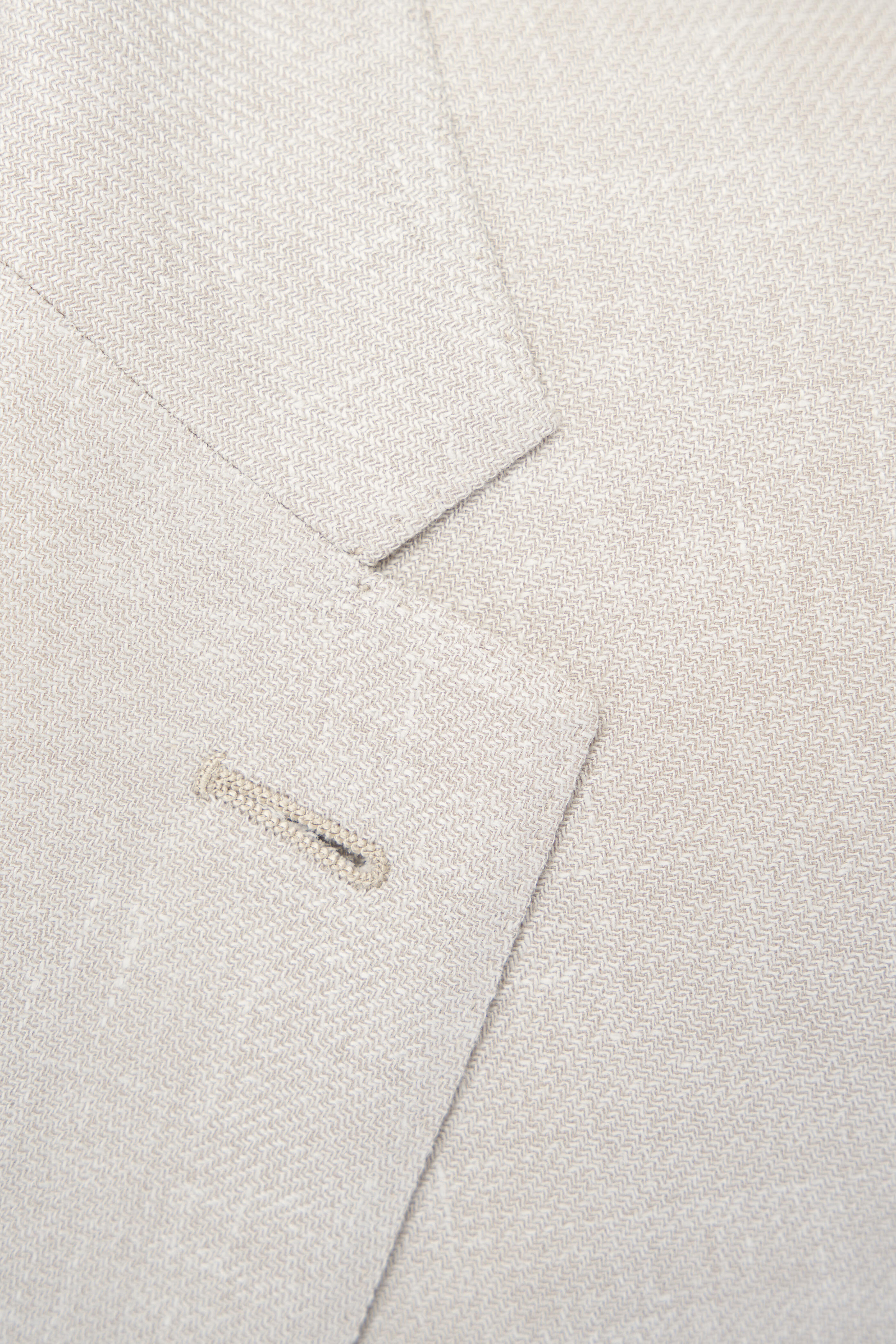 Zegna - Solid Stone Fancy Linen, Wool & Silk Sportcoat