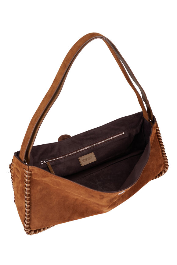Staud Harlow Brown Suede Messenger Bag - view 4