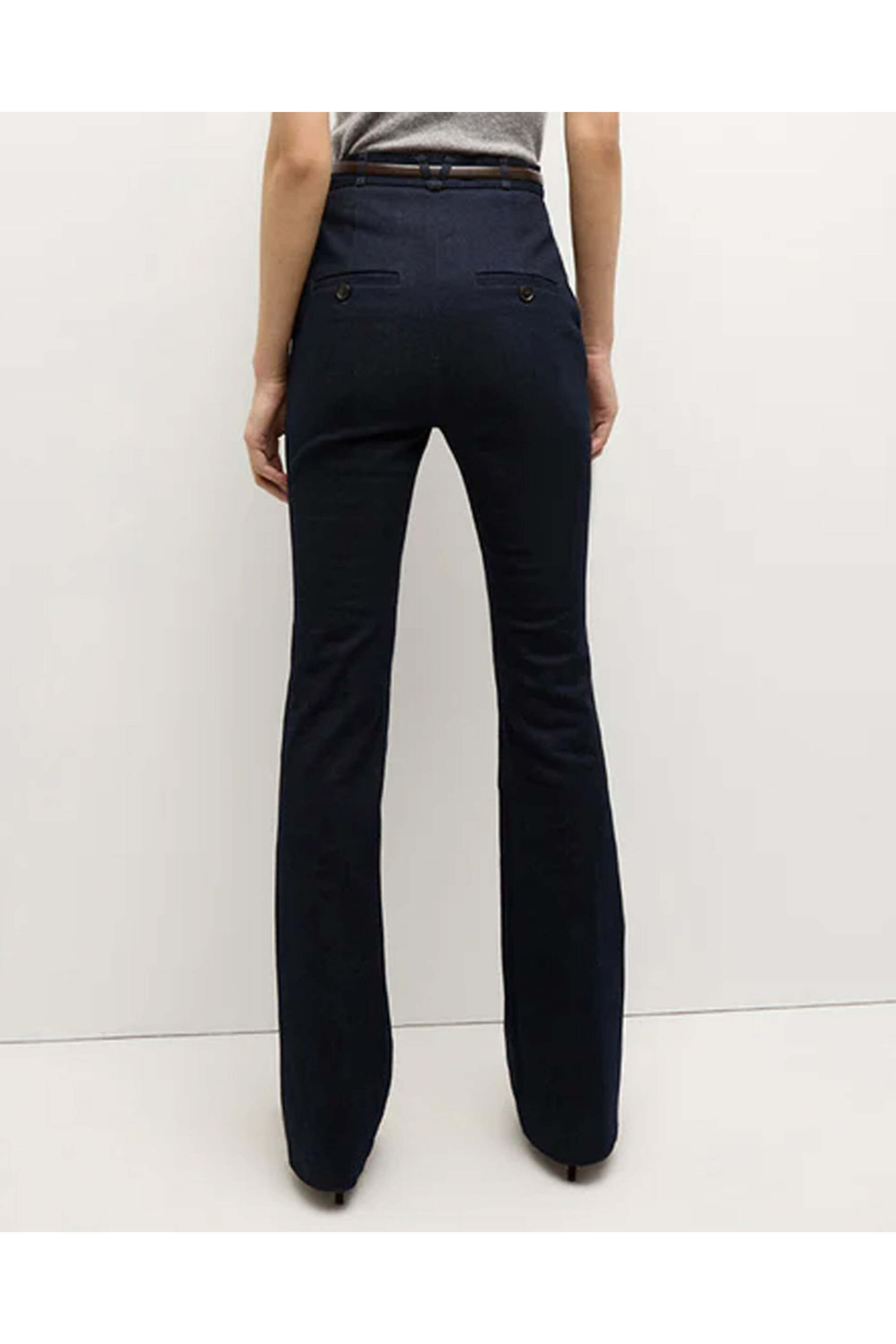 Veronica Beard - Belted Gracie Denim Pant in Midnight Wash