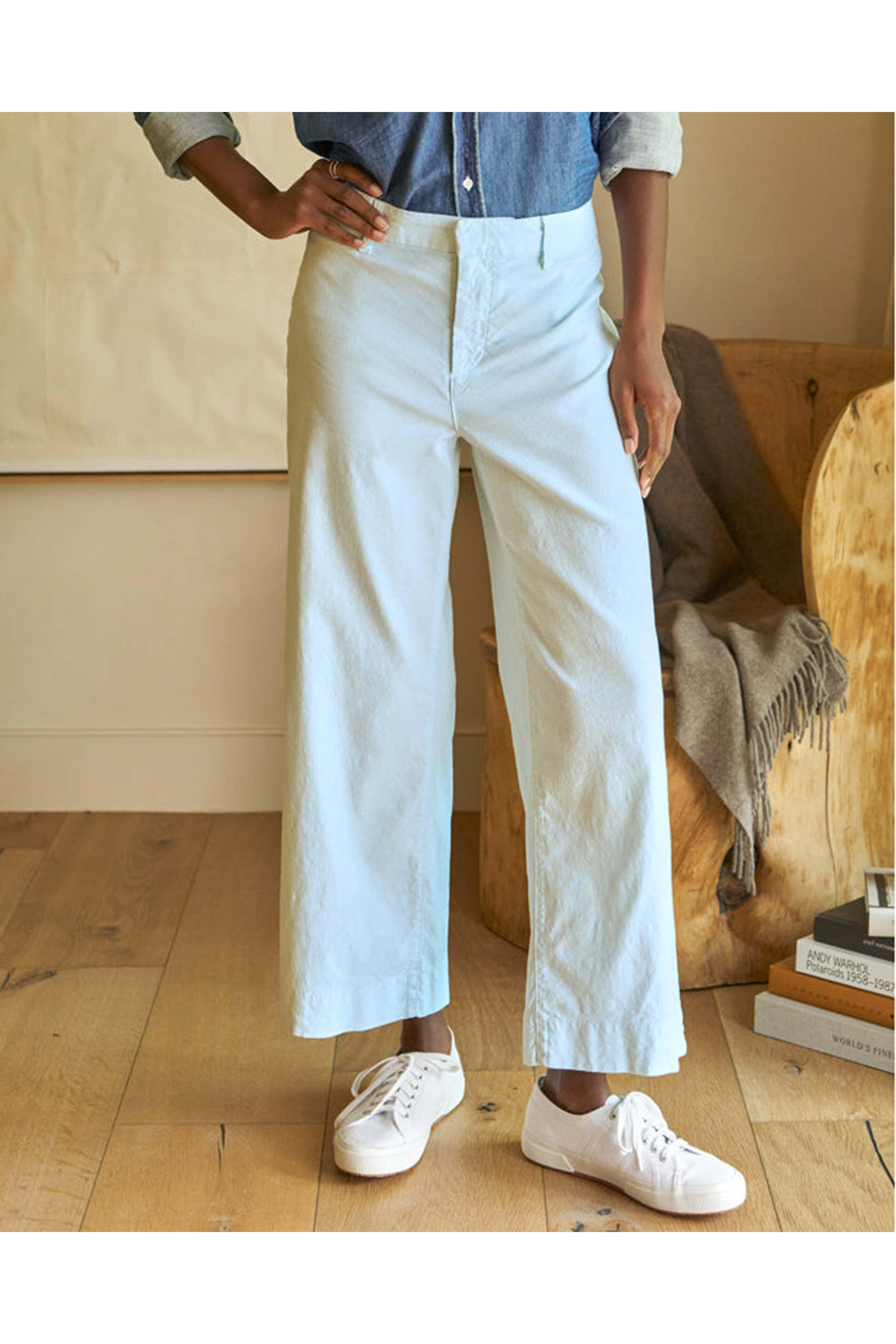 Frank & Eileen - Wexford Linen Pant in Sea Breeze