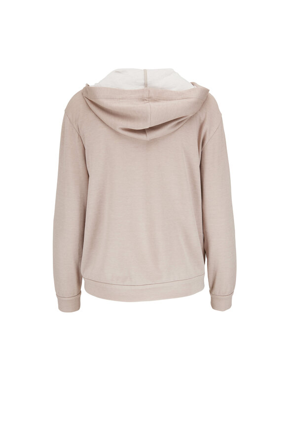 Brunello Cucinelli - Feather Cashmere & Silk Full Zip Hoodie