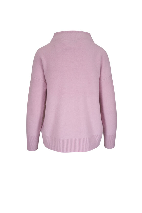 Vince - Orchid Stone Plush Cashmere Funnel Neck Sweater