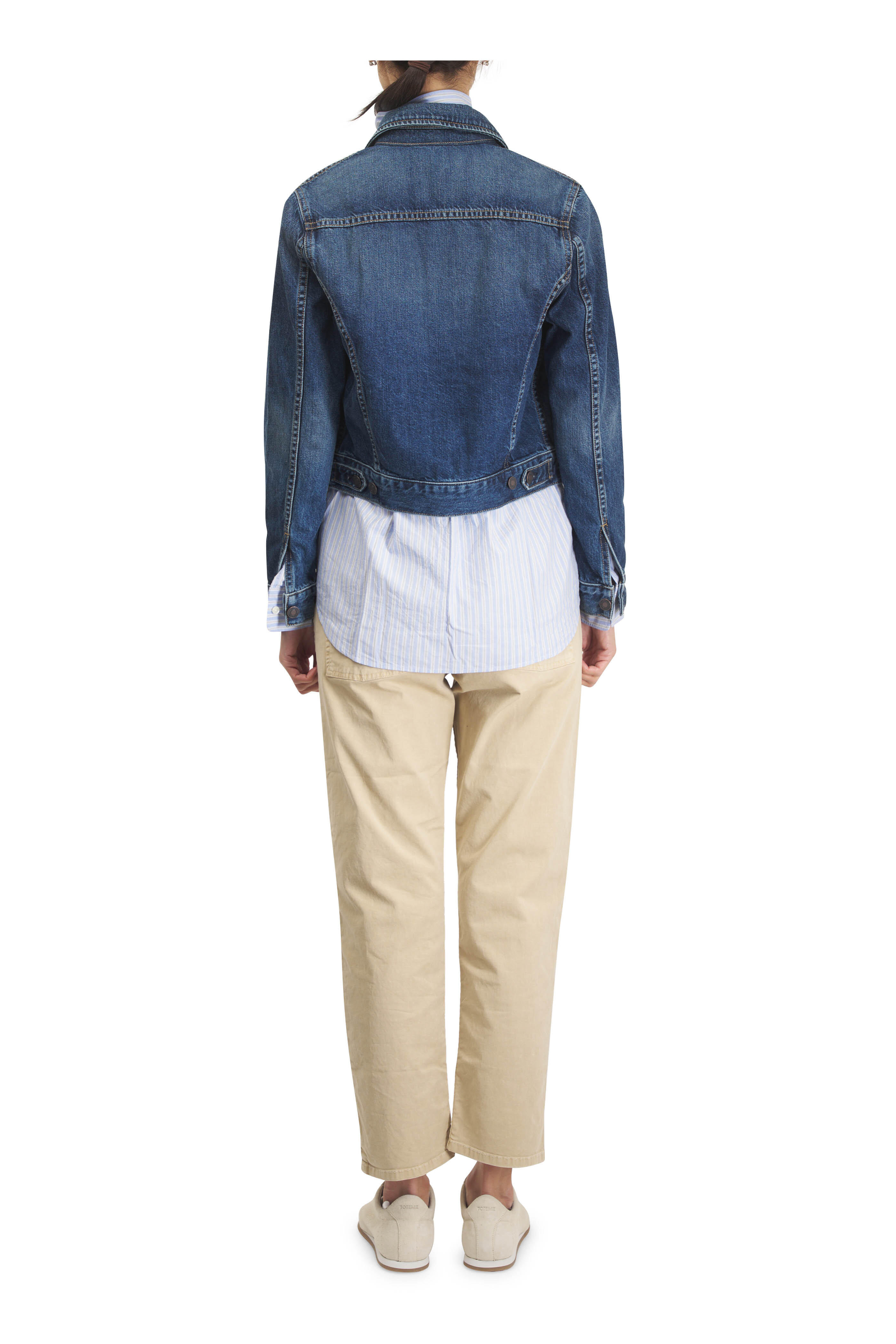 Nili Lotan - Raphael Striped Blue Button Up Blouse