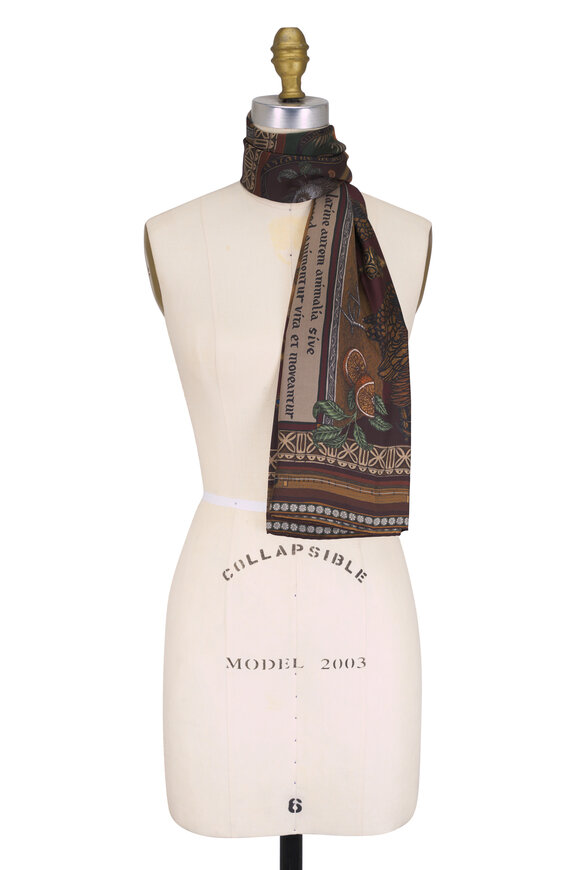 Sabina Savage The Faithful Lamb Silk Twill Scarf