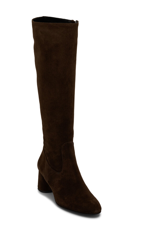 AGL Lorette Forest Green Suede Tall Boot, 55mm