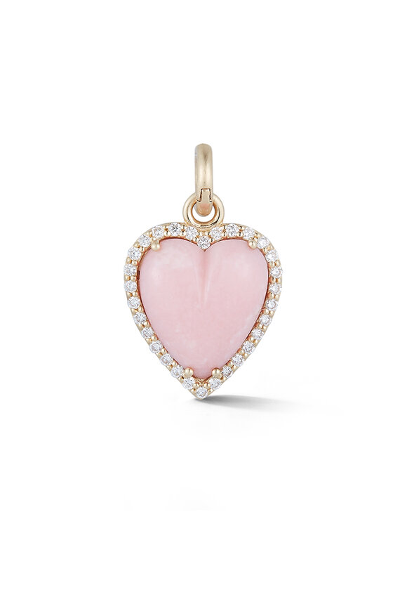 Storrow Yellow Gold Pink Opal Diamond Alana Charm