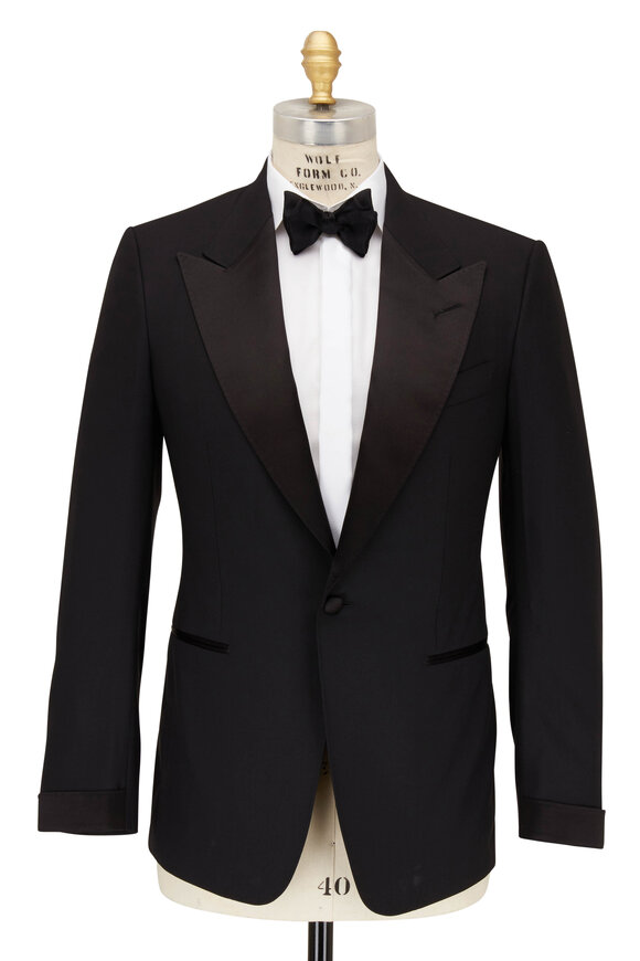 Tom Ford - Black Stretch Wool Tuxedo