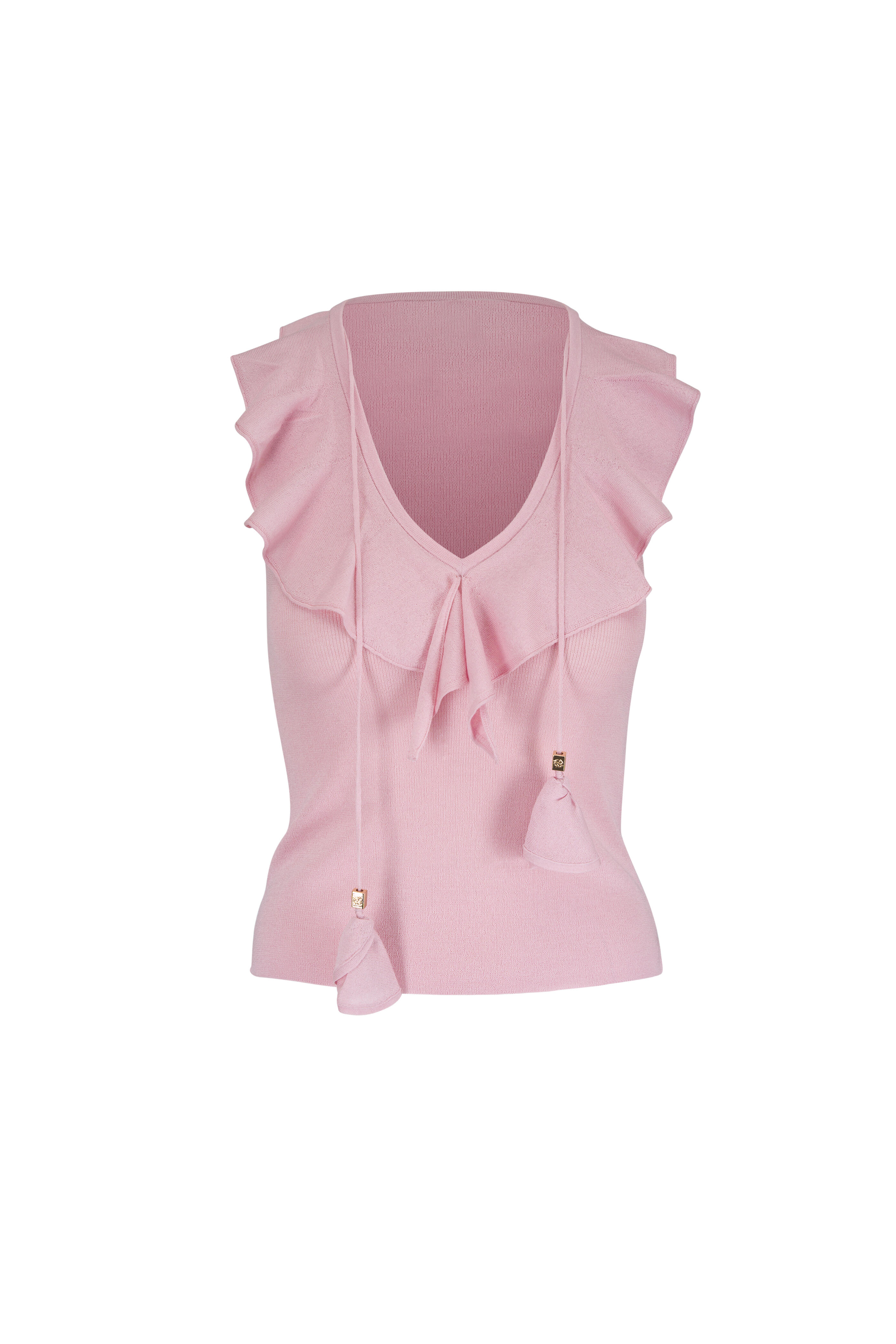 Dorothee Schumacher - Refined Essentials Powder Pink Ruffle Tank - view 1