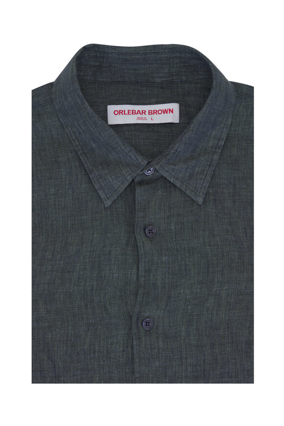 Orlebar Brown - Travis Midnight Navy Wavie Sport Shirt