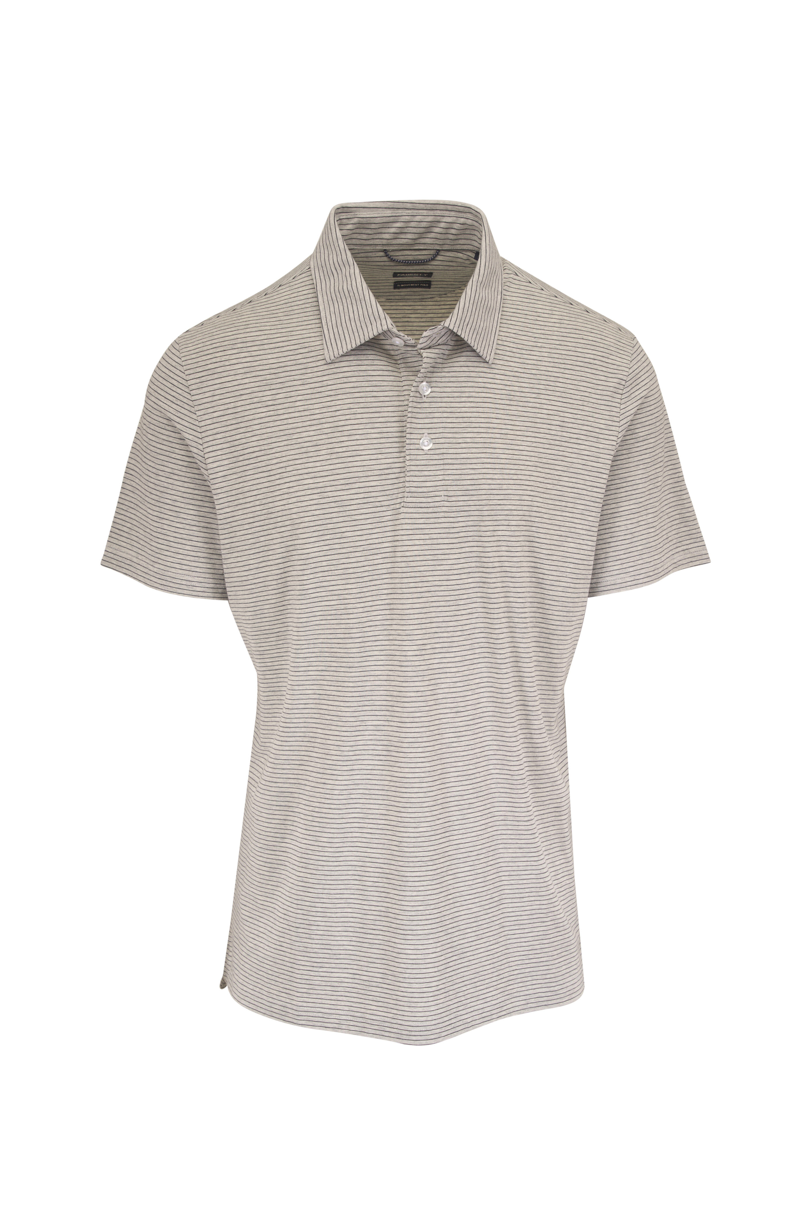 Faherty Brand - Movement™ Dark Cloud Stripe Polo - view 1