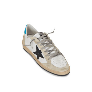GOLDEN GOOSE スター インタージャソックス Golden Goose - Ballstar White Leather & Black Star Sneaker