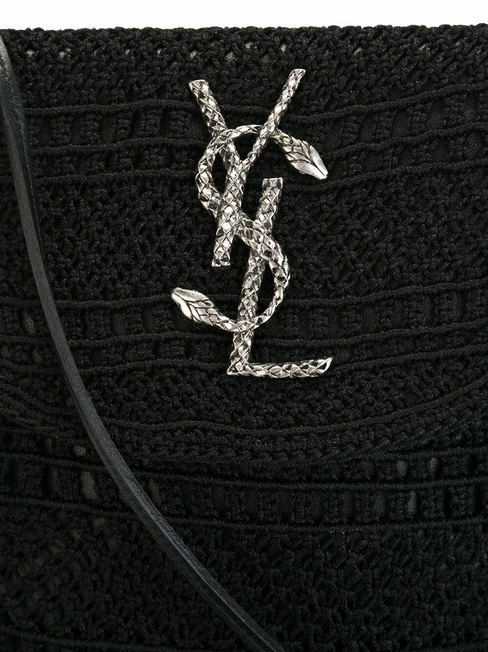 Saint Laurent - Monogram Classic Baby Black Macramé Bag