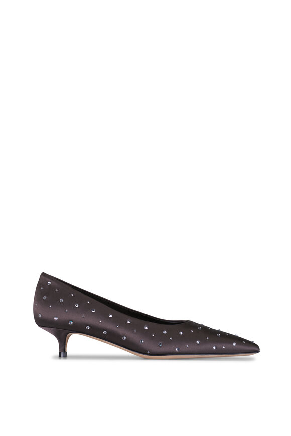 Arteana San Remo Cacao Satin Crystal Pump, 35mm - view 2