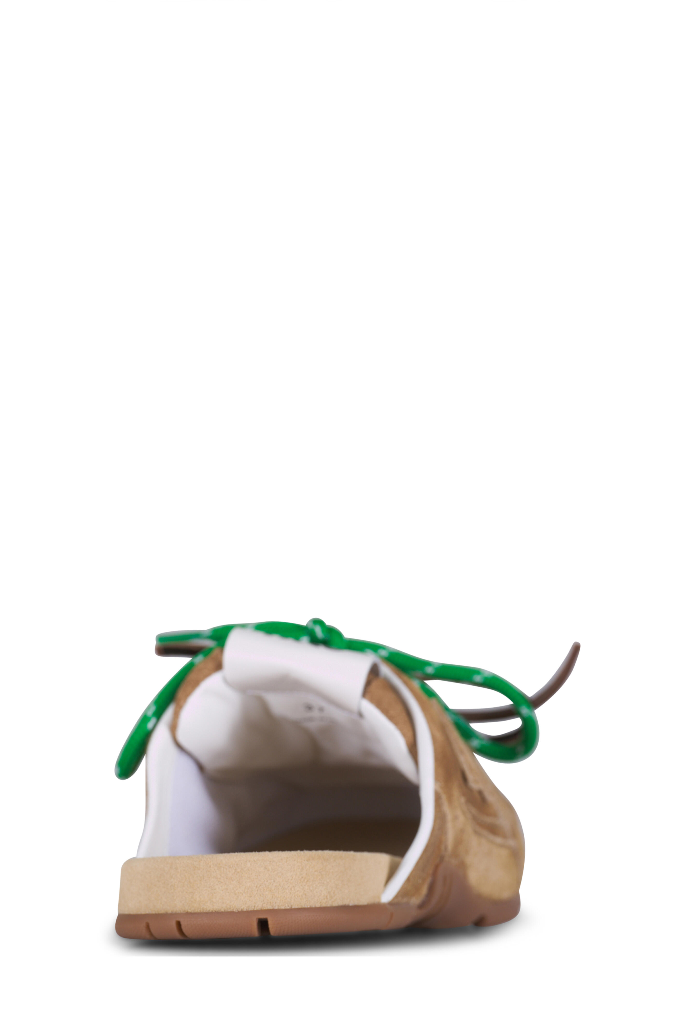 Miu Miu - Ecru 530 SL Faded Suede Slide Sneaker