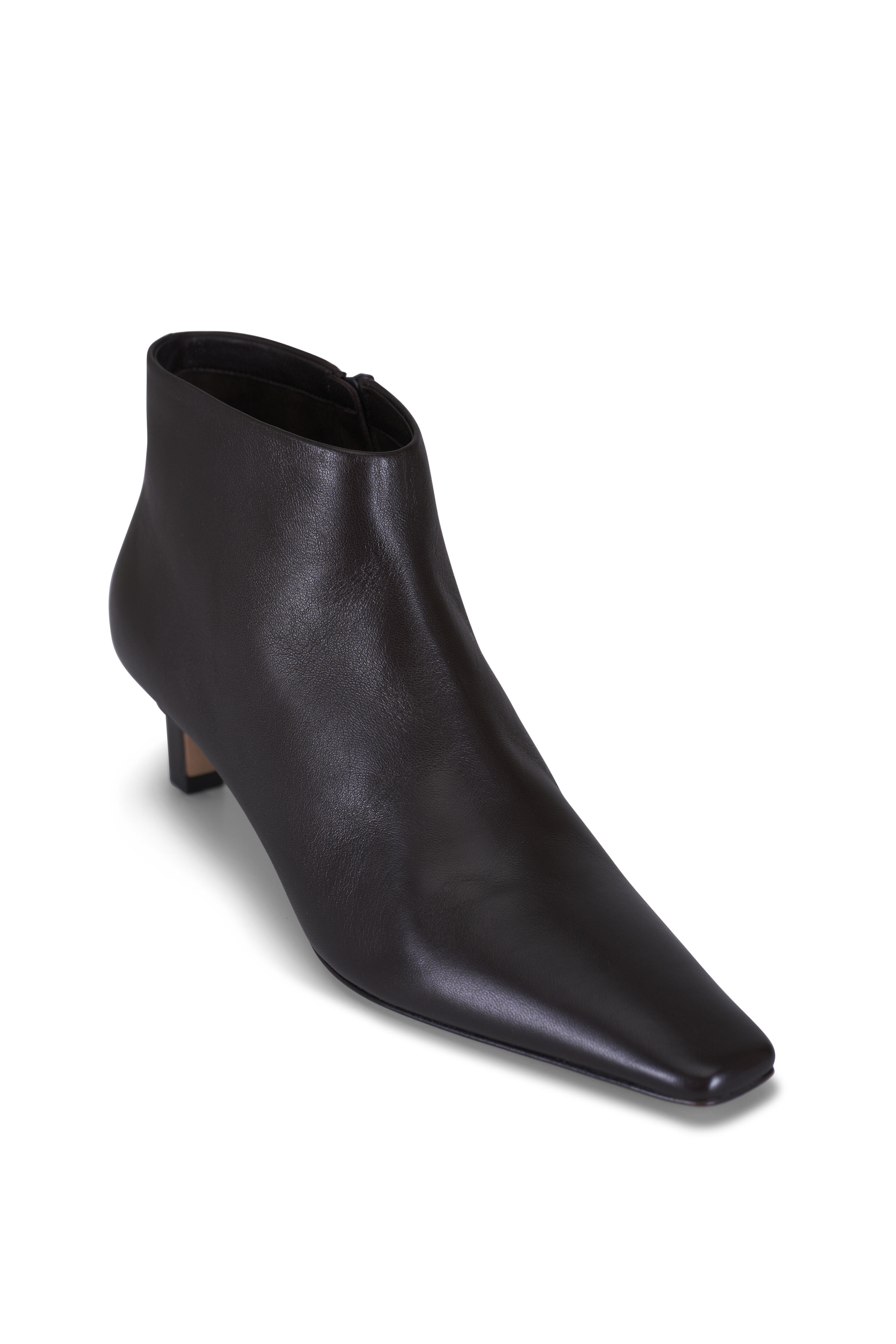 The Row - Carla Brown Leather Boot, 45mm