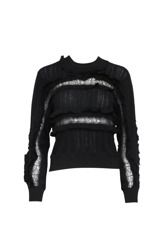 Brunello Cucinelli - Black Elbow Sleeve Cashmere & Silk