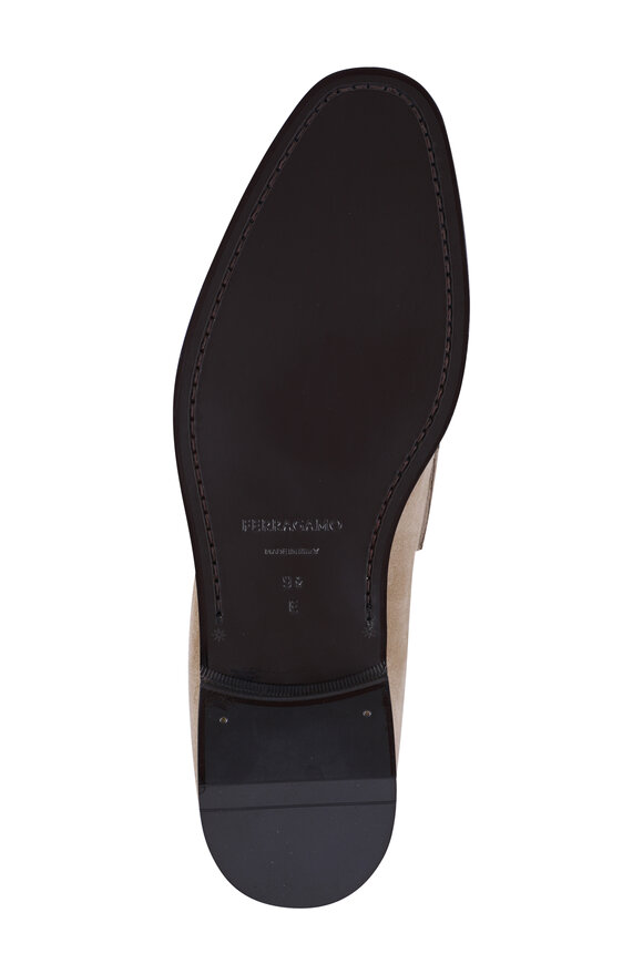 Ferragamo Bentley Sand Safari Suede Dress Shoe - view 4