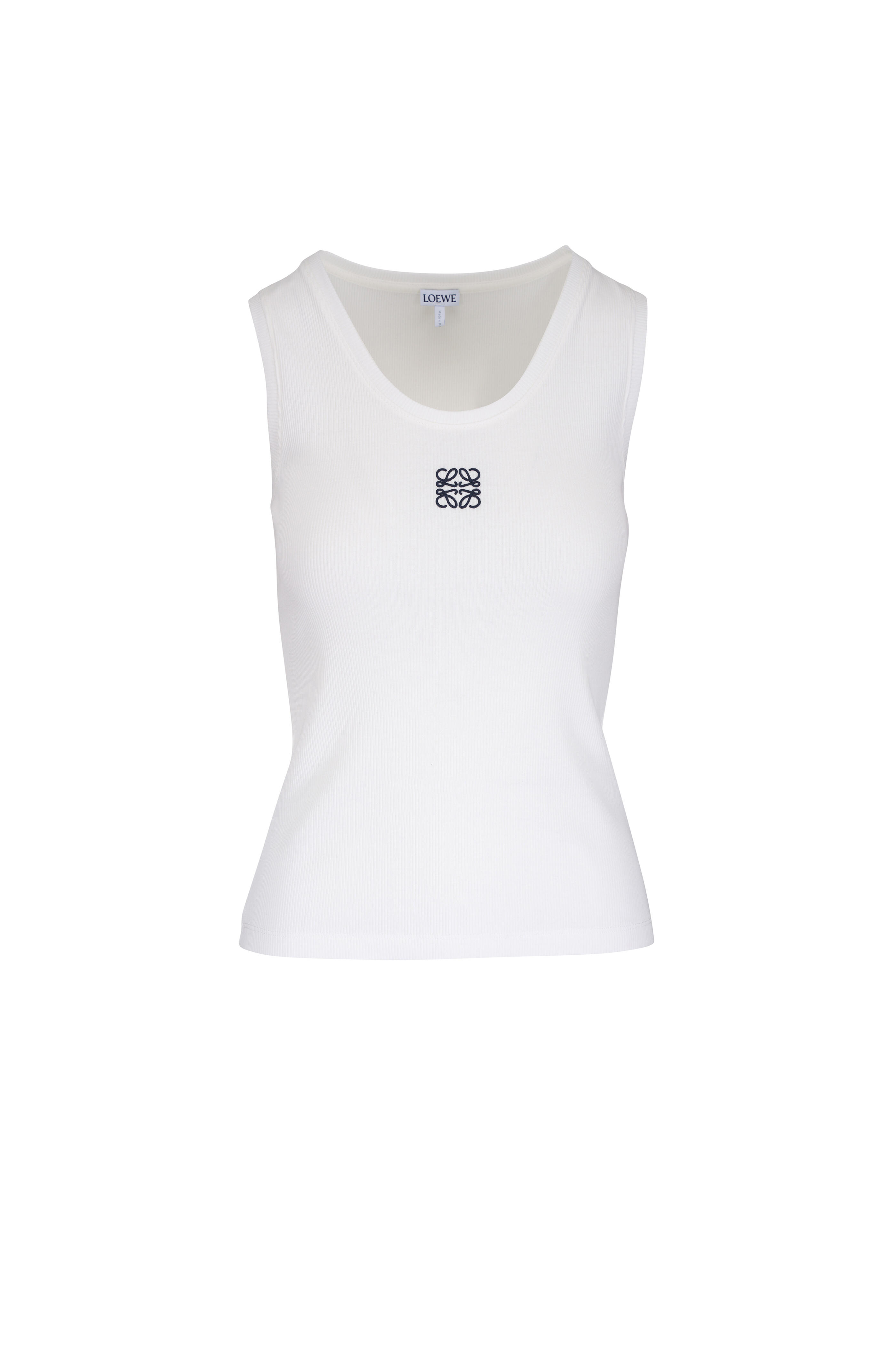 Tシャツ・カットソー LOEWE ANAGRAM TANK TOP Anagram tank top in cotton White - LOEWE