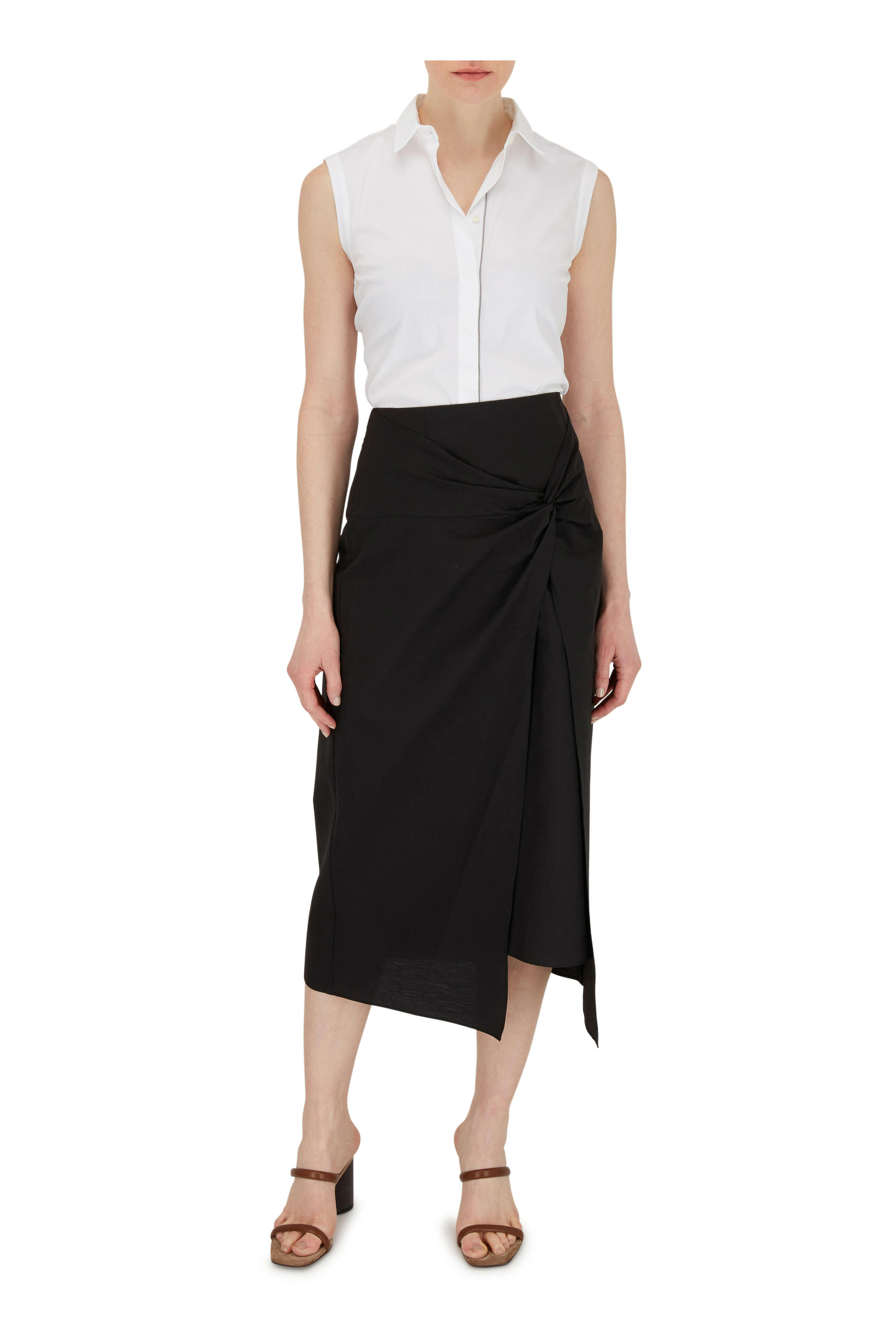 スカート BRUNELLO CUCINELLI Brunello Cucinelli Skirts Black Wool midi skirt in black - Brunello Cucinelli | Mytheresa
