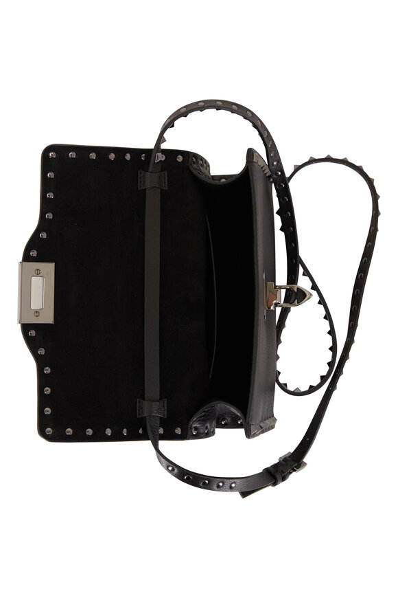 Valentino Garavani - Black Rockstud Small Shoulder Bag 