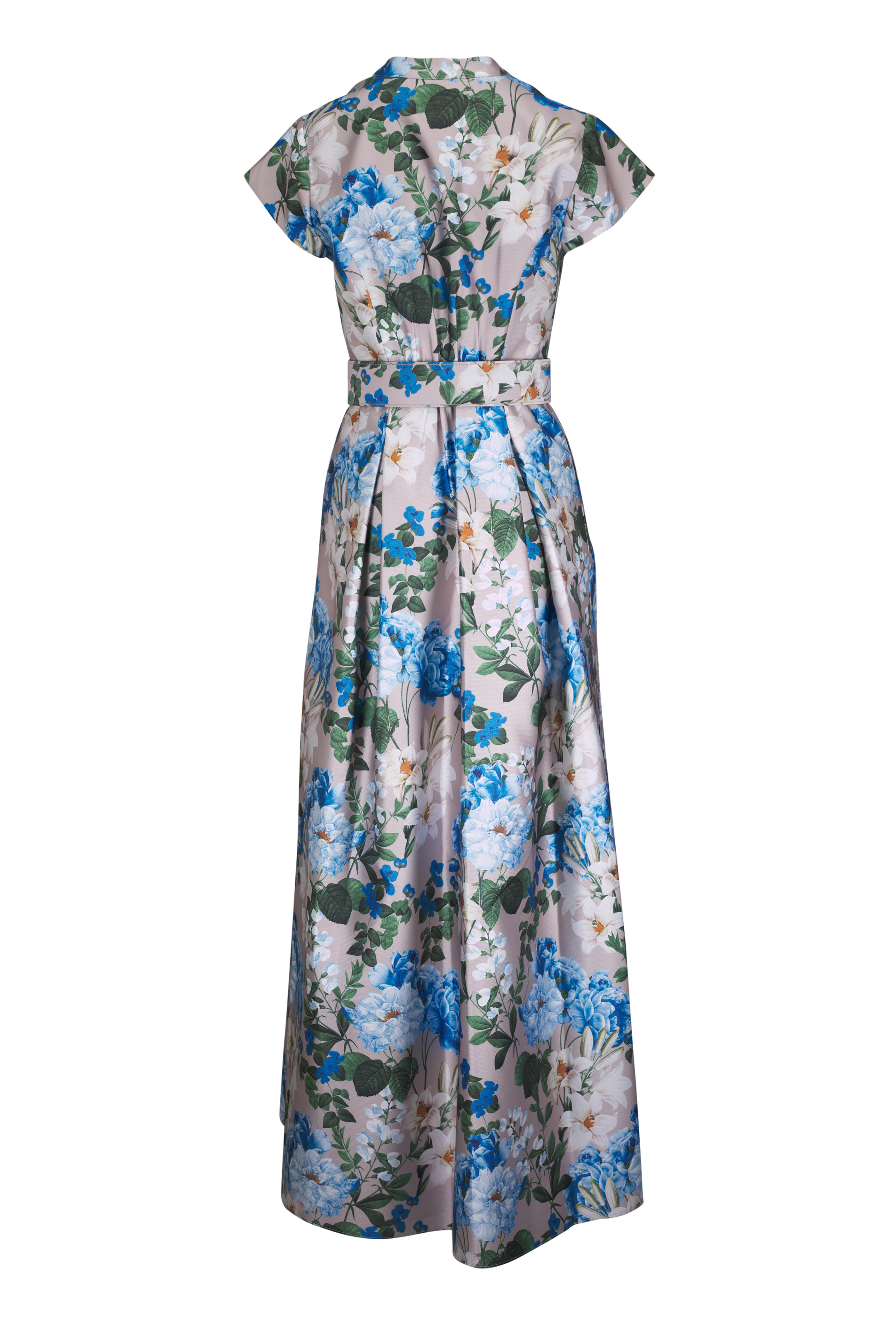 Sachin + Babi - Marta Dune & Dusk Petals Printed Mikado Gown