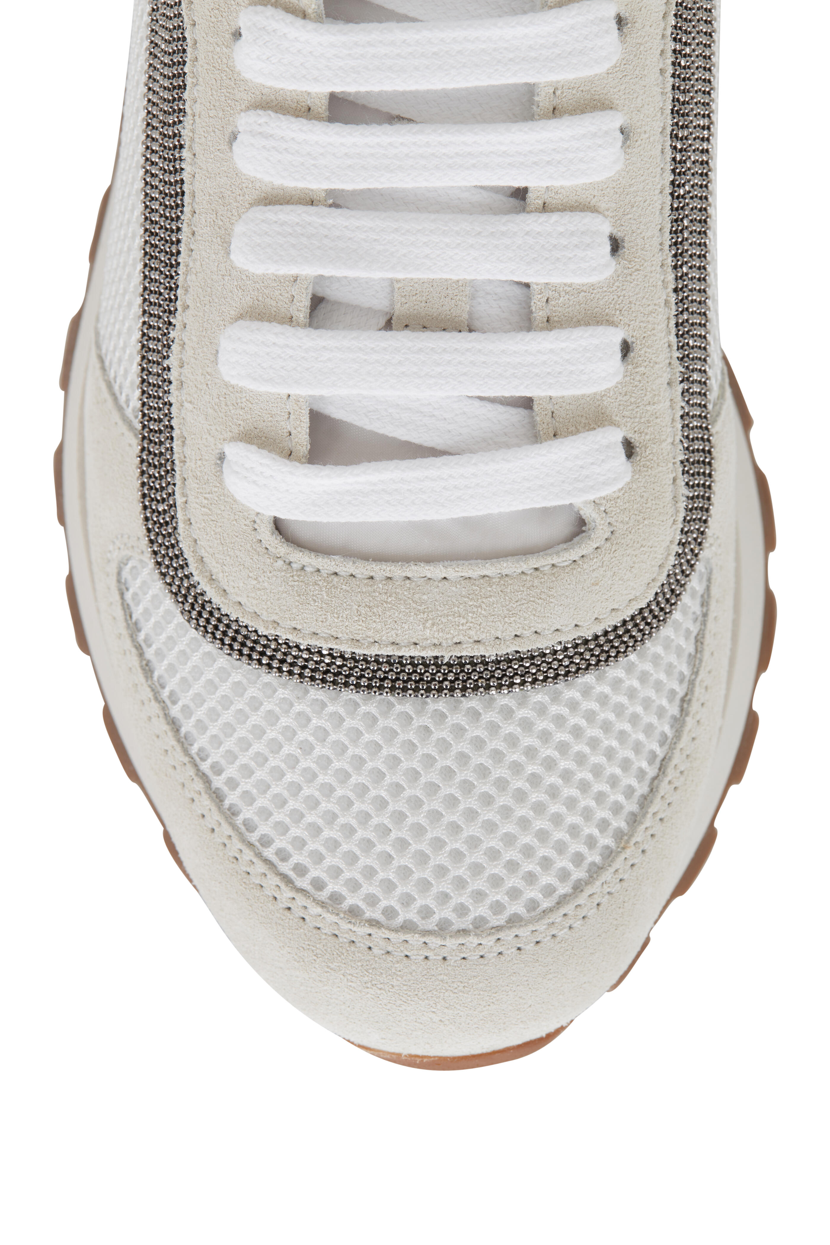 Brunello Cucinelli - White Perforated Running Sneaker